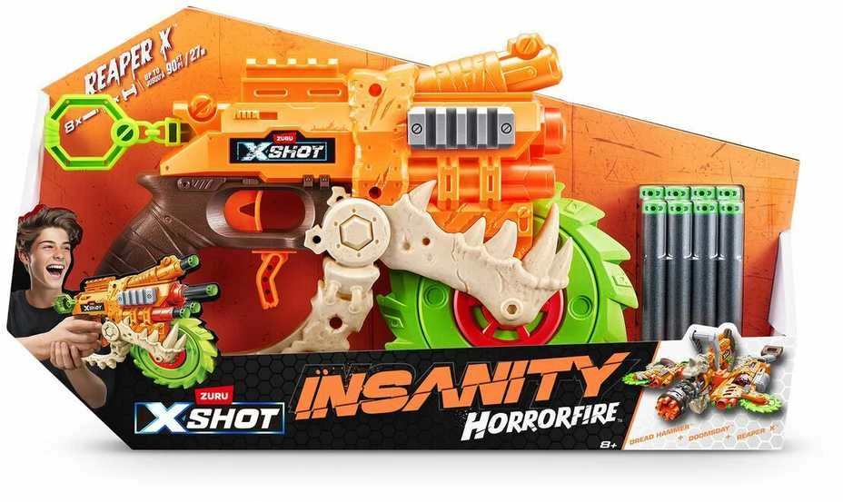 X-SHOT žaislinis šautuvas Insanity Horrorfire Reaper X,36730