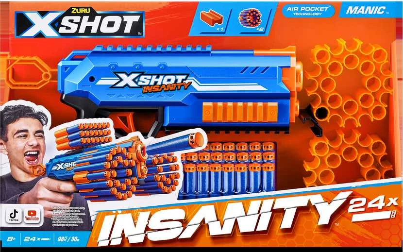 XShot X-SHOT žaislinis šautuvas Manic Insanity, 1 serija, 36603