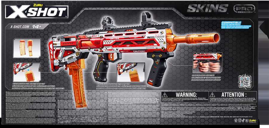 XShot X-SHOT žaislinis šautuvas Skins Pro, 1 serija Sinister, asort., 36600