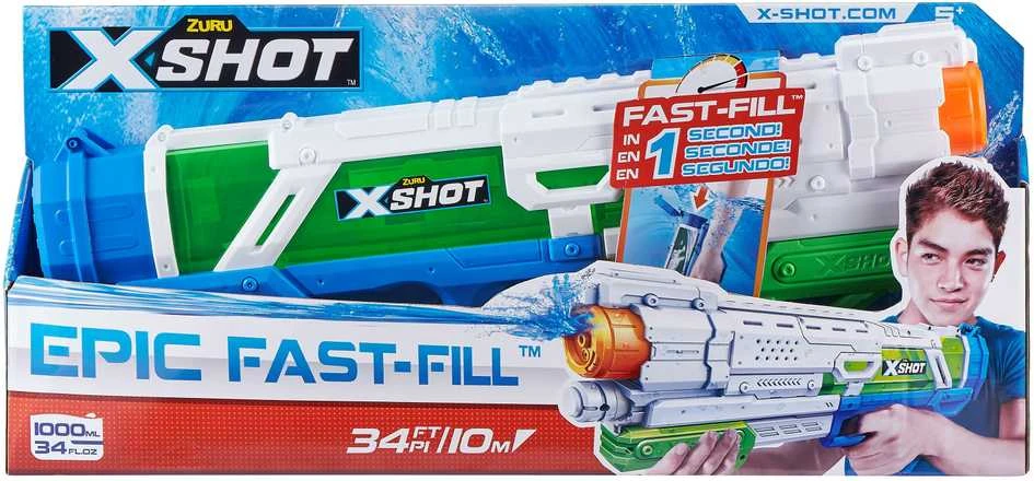 XSHOT žaislinių vandens šautuvų rinkinys Epic Fast-Fill ir Micro Fast-Fill, 56222