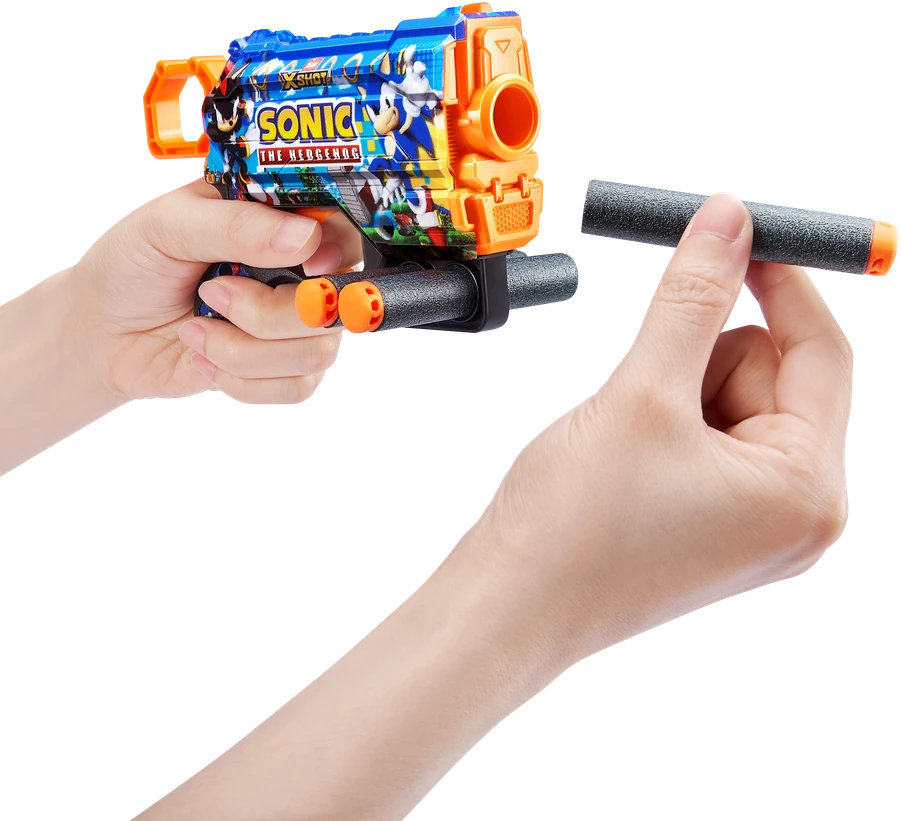 XSHOT žaislinis šautuvas Sonic The Hedgehog 8vnt., asort., 36679
