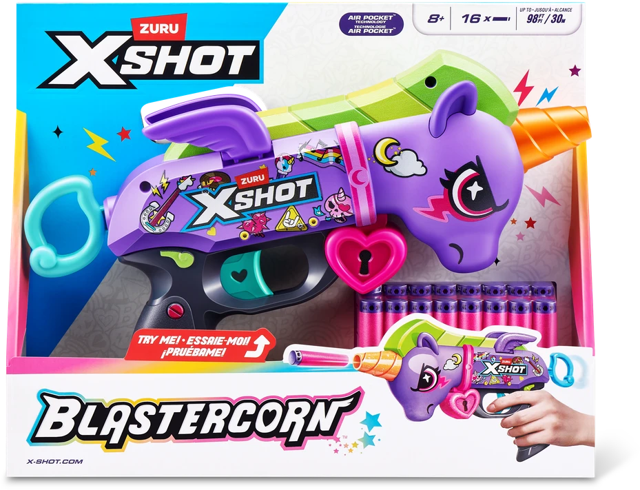 XSHOT žaislinis šautuvas Purple Unicorn, 36882