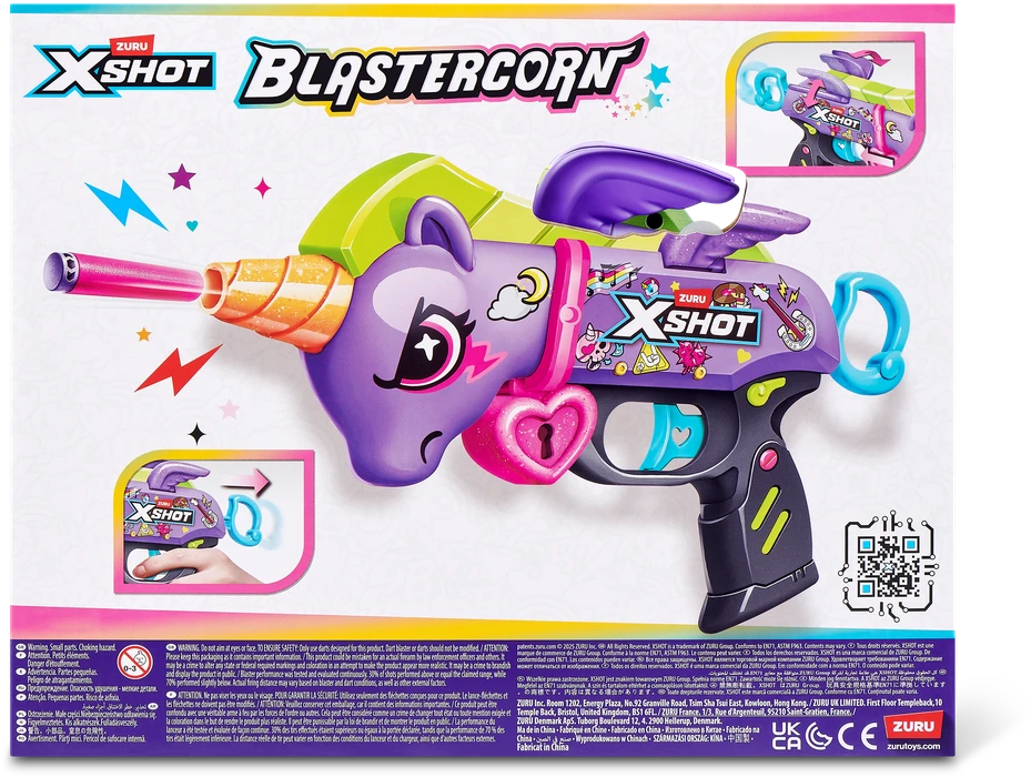 XSHOT žaislinis šautuvas Purple Unicorn, 36882