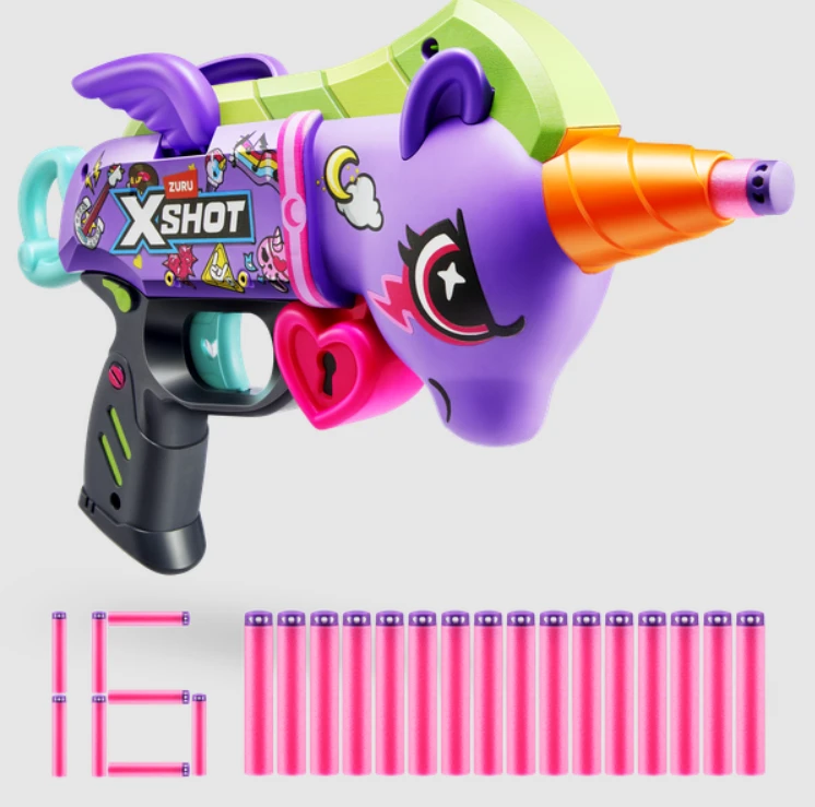 XSHOT žaislinis šautuvas Purple Unicorn, 36882
