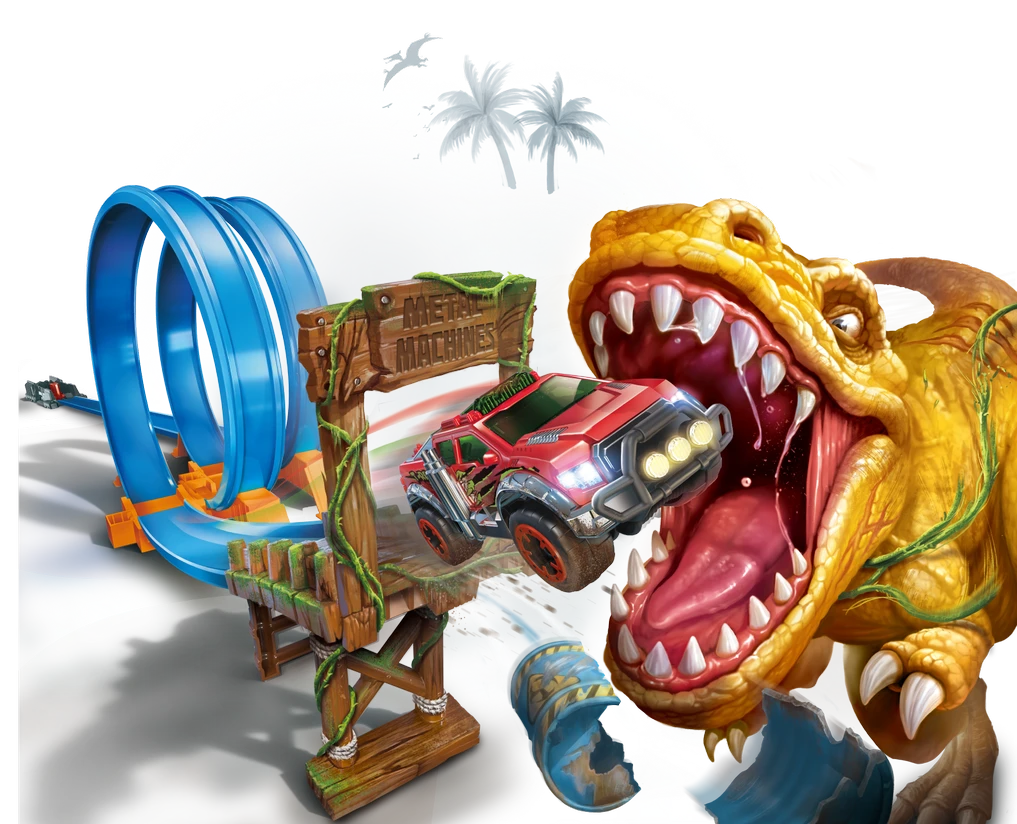 Zuru Metal Machines Metalmash METAL MACHINES automobilio rinkinys Value Brand T-Rex, 6702