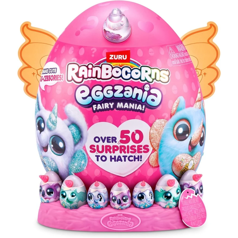Zuru RAINBOCORNS pliušinis žaislas su aksesuarais Egzzania Fairy Mania, 1 serija, asort., 92106