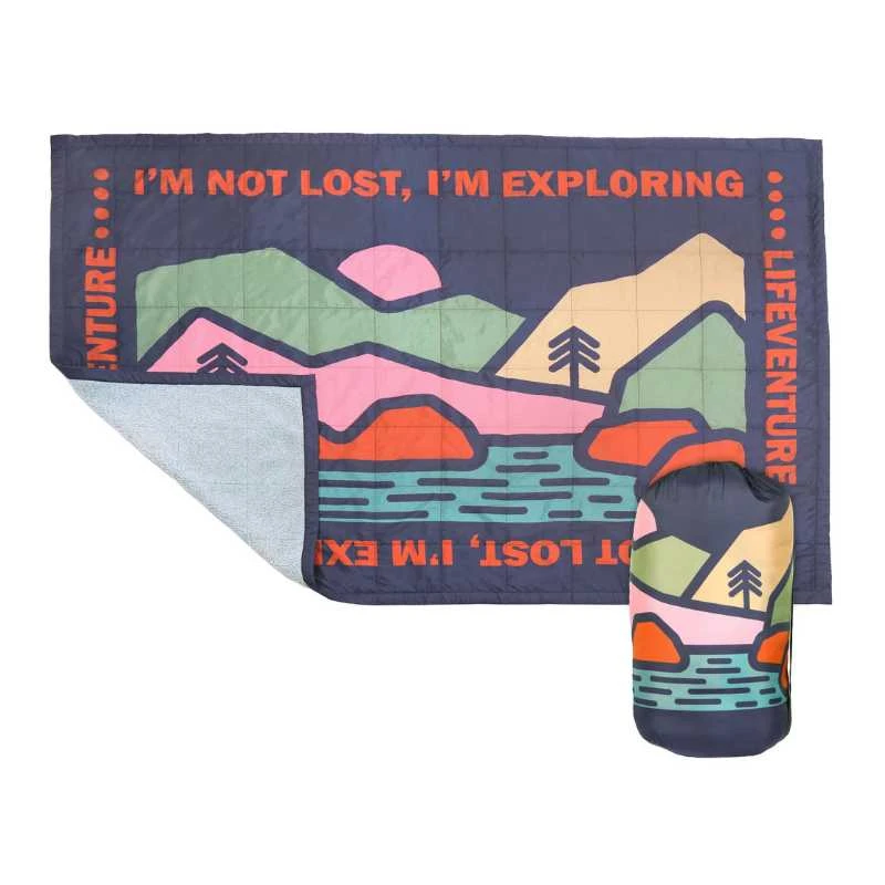 Kelioninė antklodė Lifeventure Fleece Lined Blanket - Violetinė