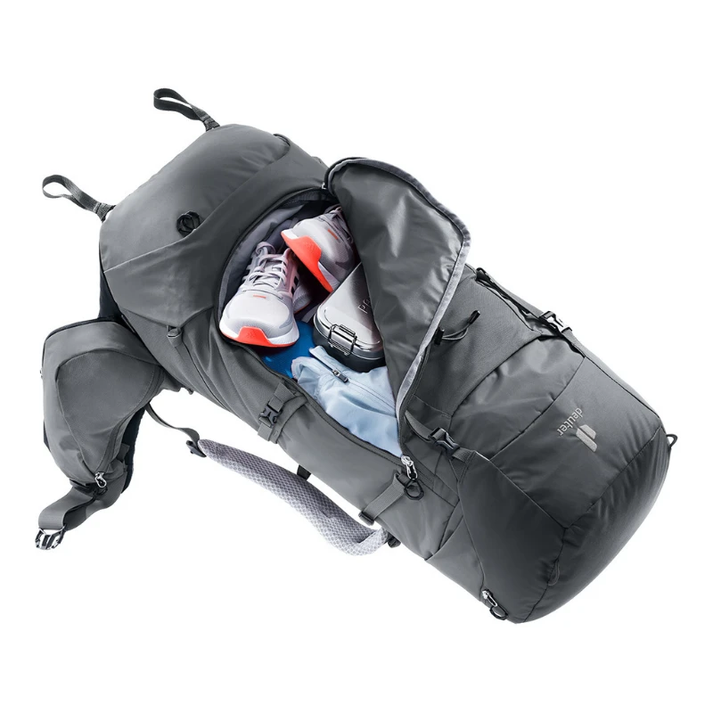 Kelioninė kuprinė Deuter Aircontact Core 55+10 SL - Juoda