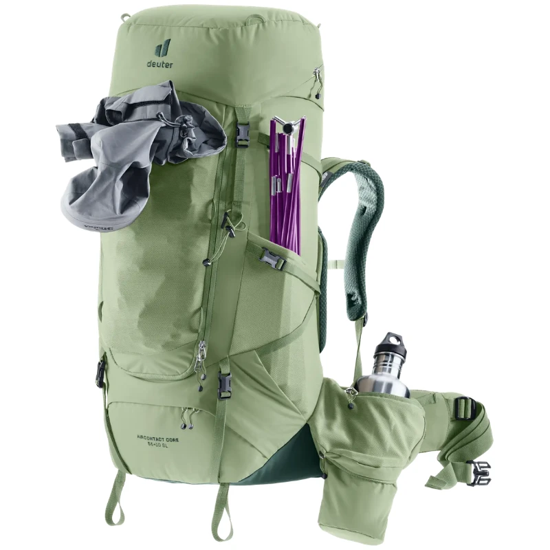 Kelioninė kuprinė Deuter Aircontact Core 55+10 SL - Geltona
