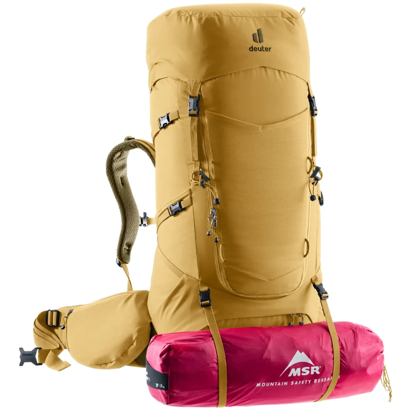 Kelioninė kuprinė Deuter Aircontact Core 55+10 SL - Geltona