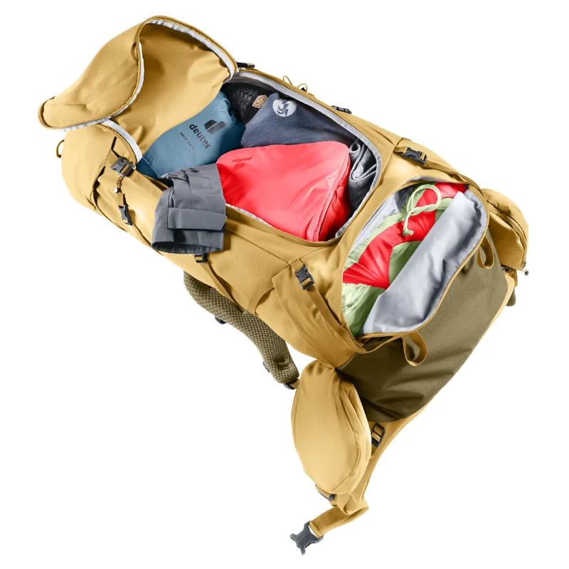 Kelioninė kuprinė Deuter Aircontact Core 55+10 SL - Geltona