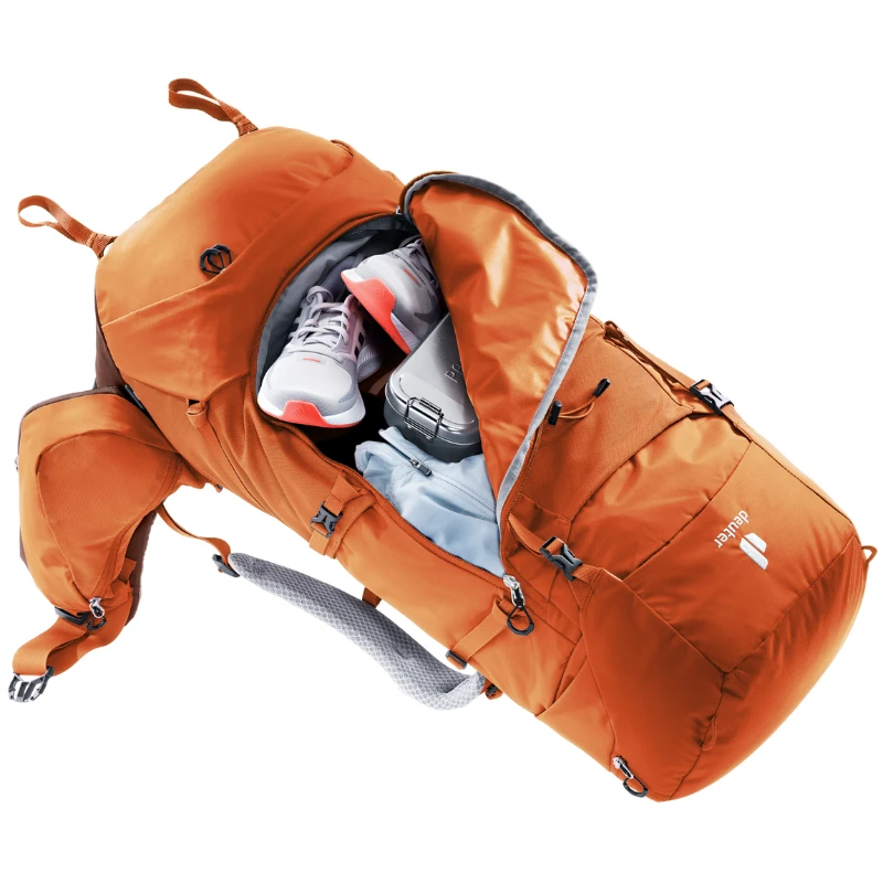 Kelioninė kuprinė Deuter Aircontact Core 55+10 SL - Juoda