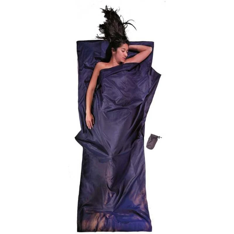 Kelioninė patalynė COCOON TravelSheet 220x90cm 55% silk/45% cotton - Tamsiai mėlyna