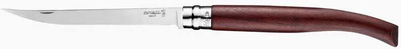 Kišeninis peilis plonais ašmenimis Opinel Nr.15 Afrikietiško koralmedžio rankena