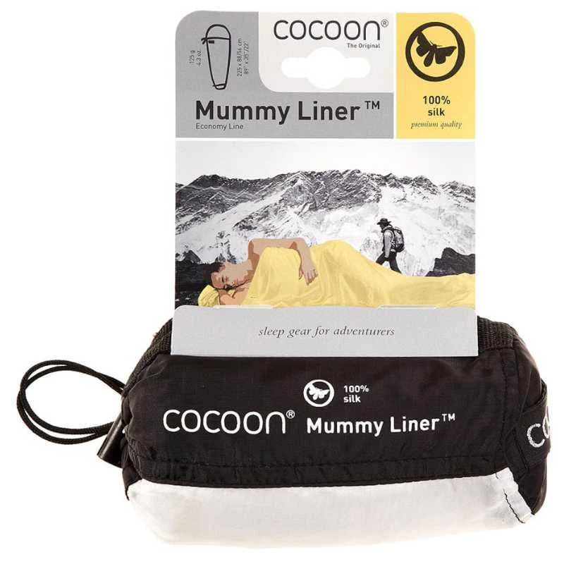 Šilkinis miegmaišio įdėklas COCOON MummyLiner - Mumija
