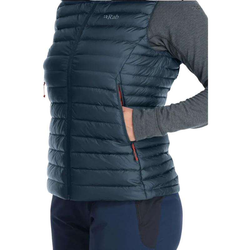 Moteriška liemenė Rab Microlight Vest Wmns - Pilka - XXL