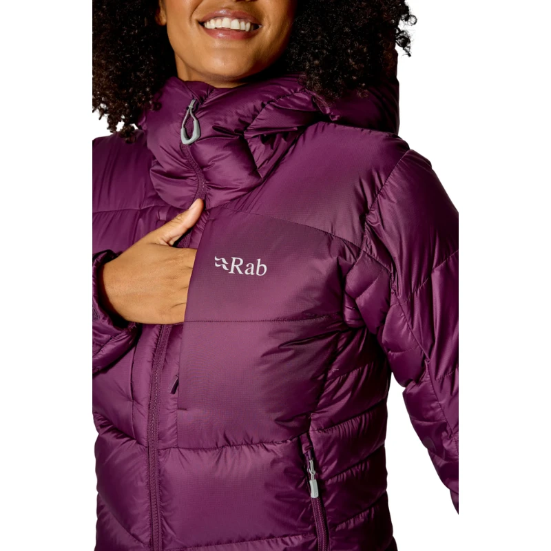 Moteriška pūkinė striukė Rab Positron Pro Hoody Wmns - Tamsiai mėlyna - L