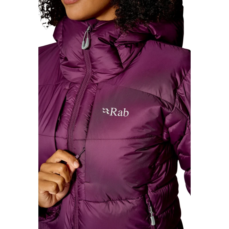 Moteriška pūkinė striukė Rab Positron Pro Hoody Wmns - Tamsiai mėlyna - L