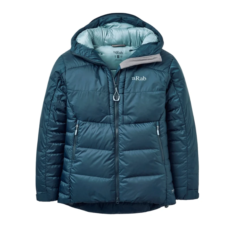 Moteriška pūkinė striukė Rab Positron Pro Hoody Wmns - Tamsiai mėlyna - L