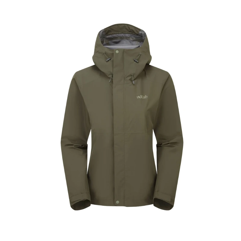 Moteriška striukė nuo lietaus Rab Downpour Eco Jacket - L - Avietinė