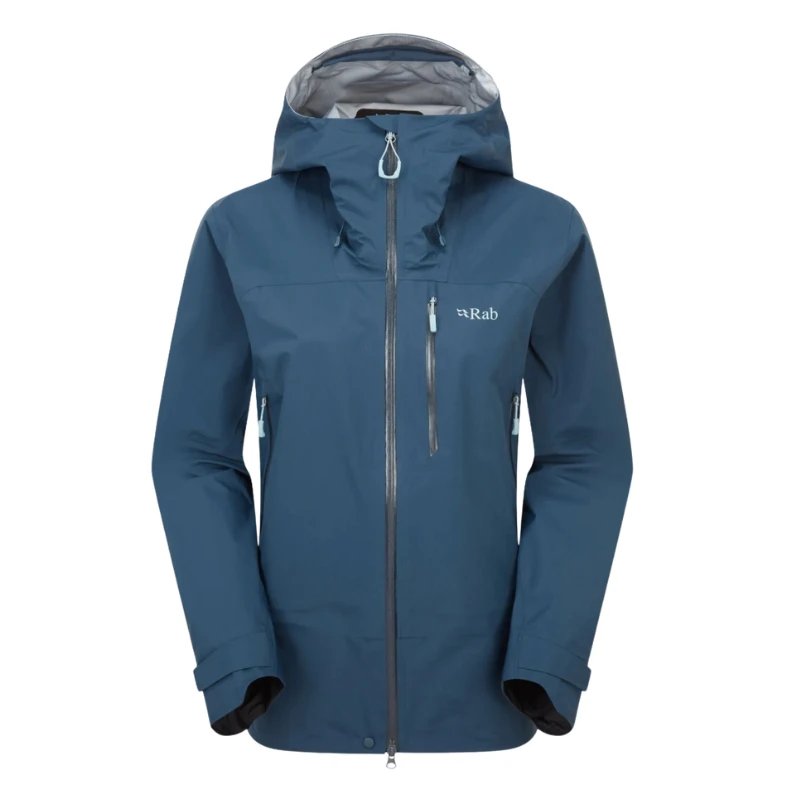 Moteriška striukė nuo lietaus Rab Firewall Jacket - XL - Tamsiai mėlyna