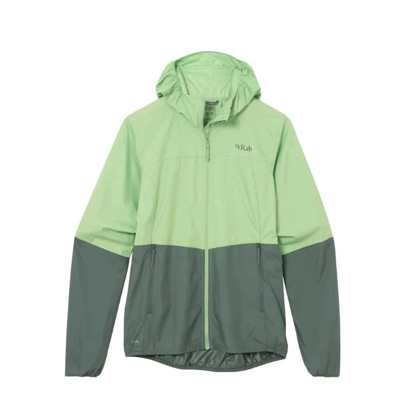 Moteriška striukė nuo vėjo Rab Windgather Hoody Wmns - XL - pistachio- teal