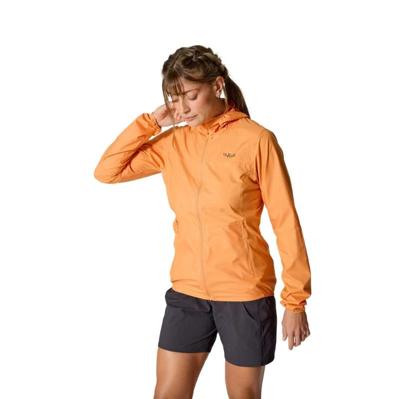 Moteriška striukė nuo vėjo Rab Windgather Hoody Wmns - XL - pistachio- teal