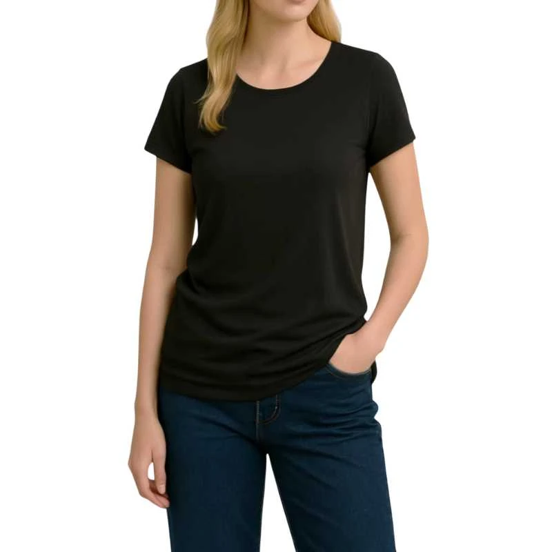 Moteriški marškinėliai Thermowave Merino Cooler Trulite Women's T-shirt - Juoda - XL