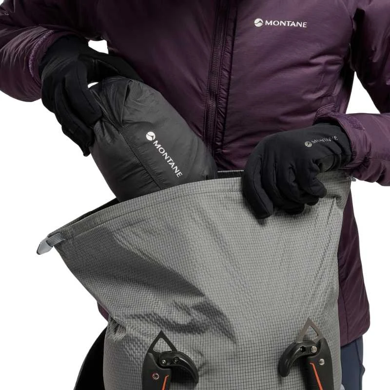 Moteriškos pašiltintos kelnės Montane F Fortes Lite Pants - M - Tamsiai pilka