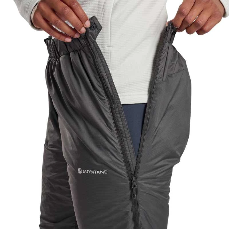 Moteriškos pašiltintos kelnės Montane F Fortes Lite Pants - M - Tamsiai pilka