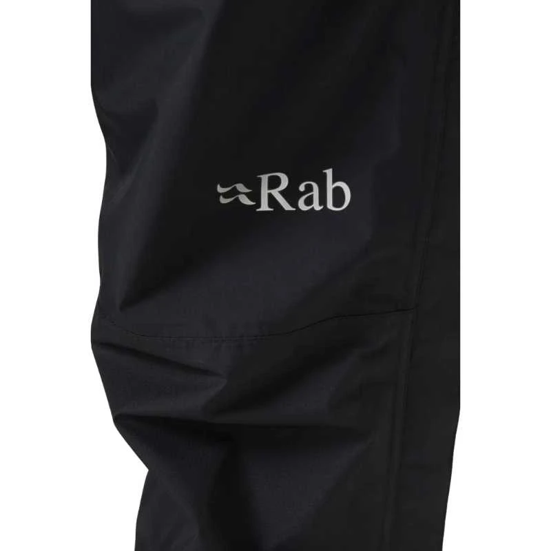 Moteriškos patrumpintos kelnės nuo lietaus Rab Downpour Eco Full Zip Pants Trumpintos - Juoda - XL
