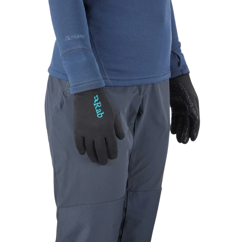 Moteriškos pirštinės Rab Power Stretch Contact Grip Glove Wms - S - Tamsiai mėlyna