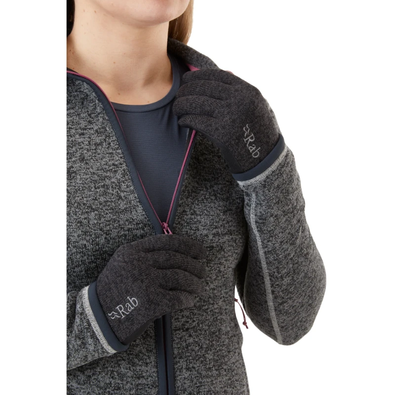 Moteriškos pirštinės Rab Quest Windstopper Gloves Wmns - S - Tamsiai pilka