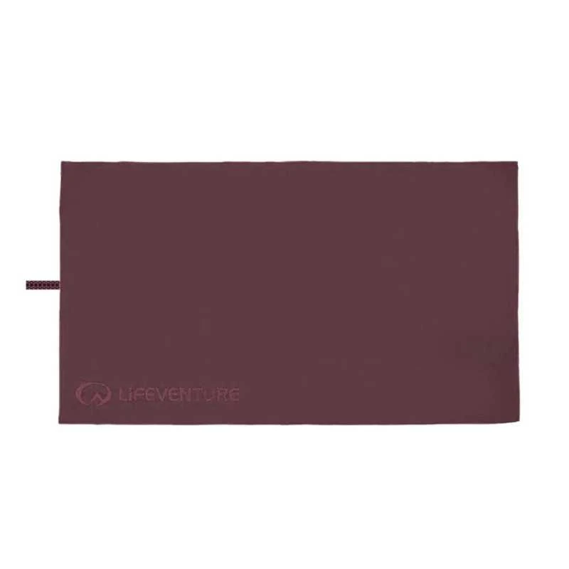 Lifeventure perdirbto minkšto pluošto rankšluostis Trek, juodųjų serbentų spalvos, XL 130x75 cm