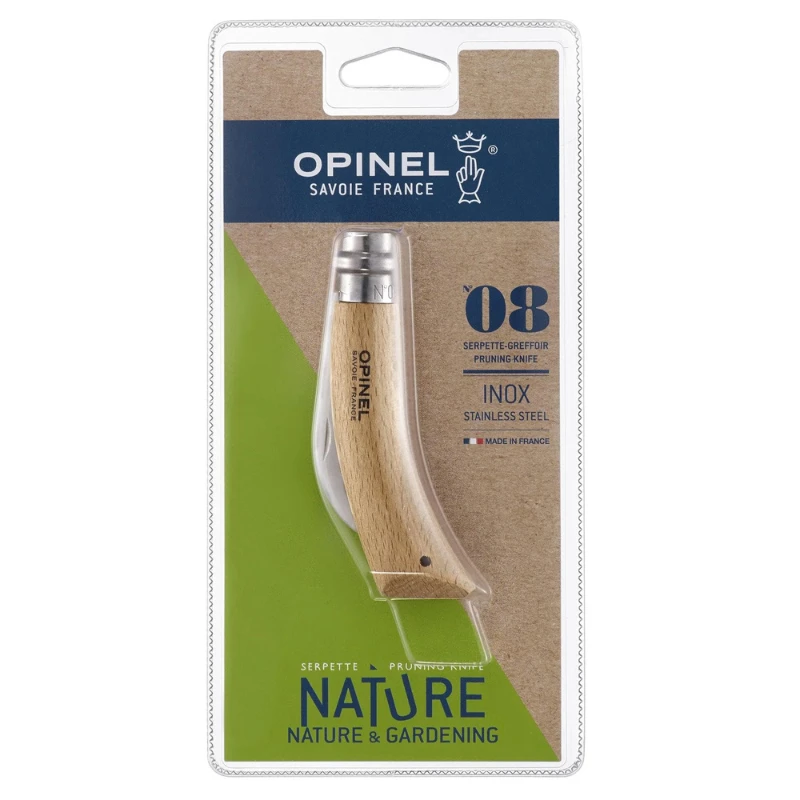 Opinel genėjimo skiepijimo peilis Nr.8 buko rankena