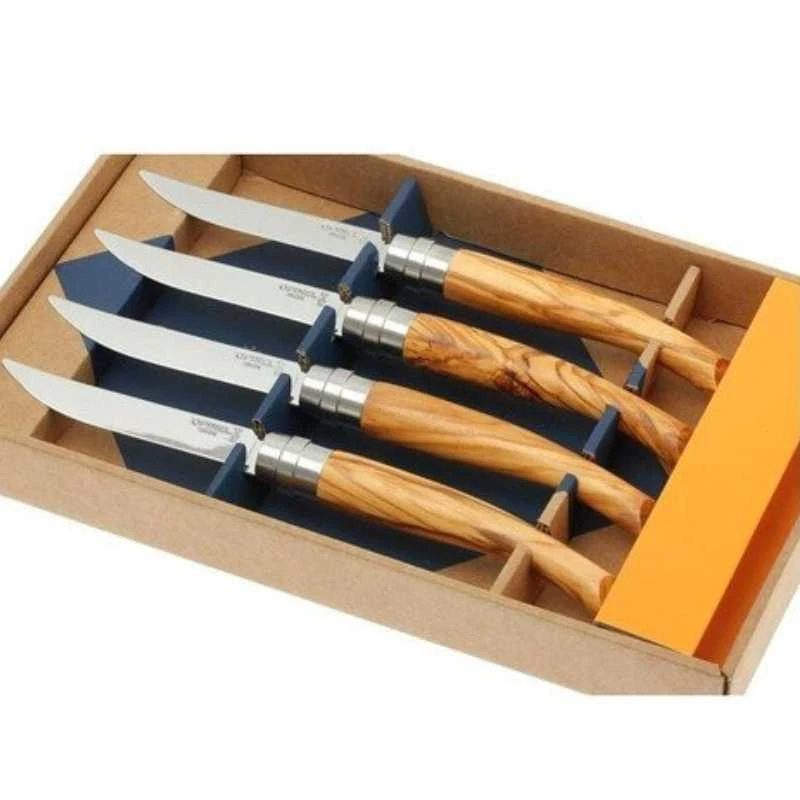 Stalo peilių su alyvmedžio rankena rinkinys Opinel Table Chic Combination Set