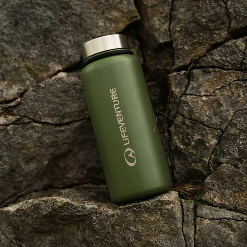 Termo gertuvė Lifeventure 1 Litre Flask - Juoda