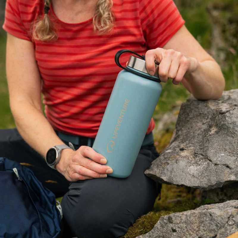 Termo gertuvė Lifeventure 1 Litre Flask - Juoda
