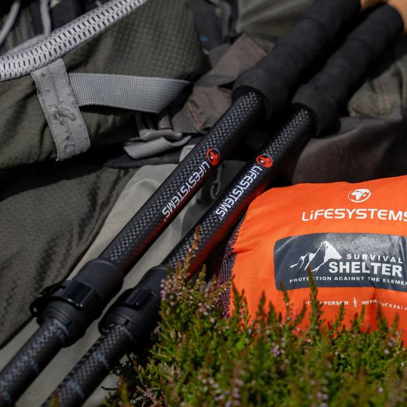Trekingo lazdos Lifesystems Carbon Fibre Trekking Poles