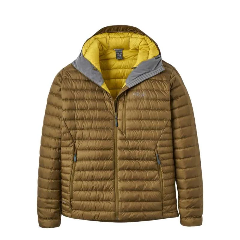 Vyriška pūkinė striukė Rab Microlight Alpine Jacket - XXL - Juoda/grafito (juodas/graphene),