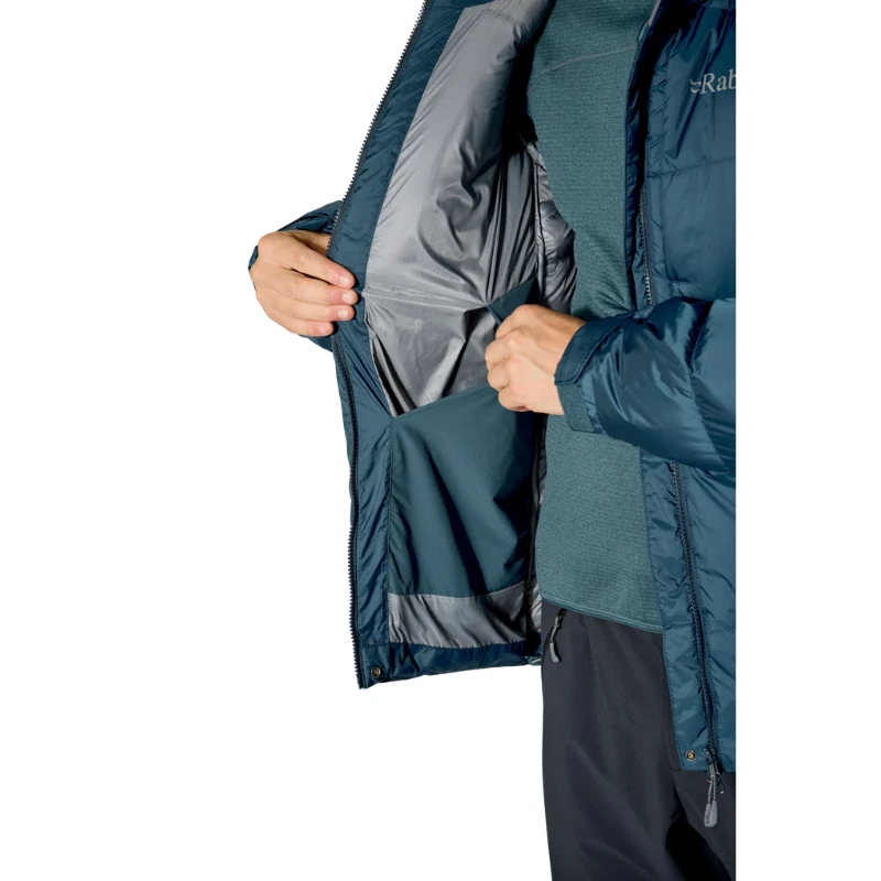 Vyriška pūkinė striukė Rab Positron Pro Hoody - Juoda - M