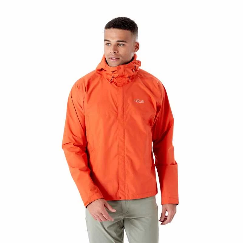 Vyriška striukė nuo lietaus Rab Downpour Eco Jacket - L - Tamsiai mėlyna