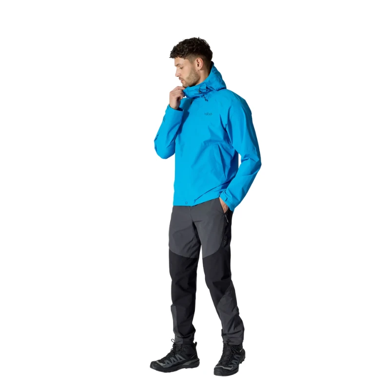 Vyriška striukė nuo lietaus Rab Downpour Eco Jacket - L - Tamsiai mėlyna