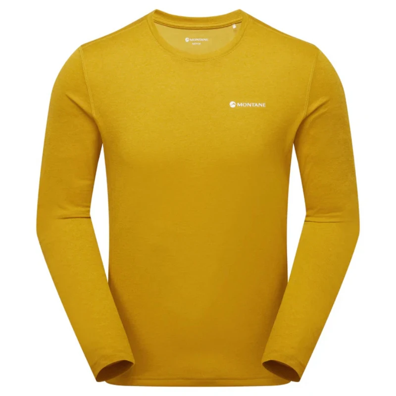 Vyriški marškinėliai Montane Dart Long Sleeve T-Shirt - L - Geltona