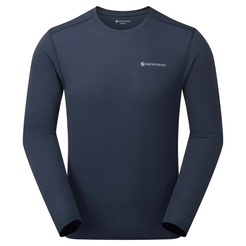 Vyriški marškinėliai Montane Dart Nano Long Sleeve T Shirt - Tamsiai mėlyna - L