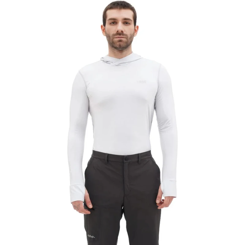 Vyriški marškinėliai Turbat Hike Lite LS Hood Mns - XL - Žalia