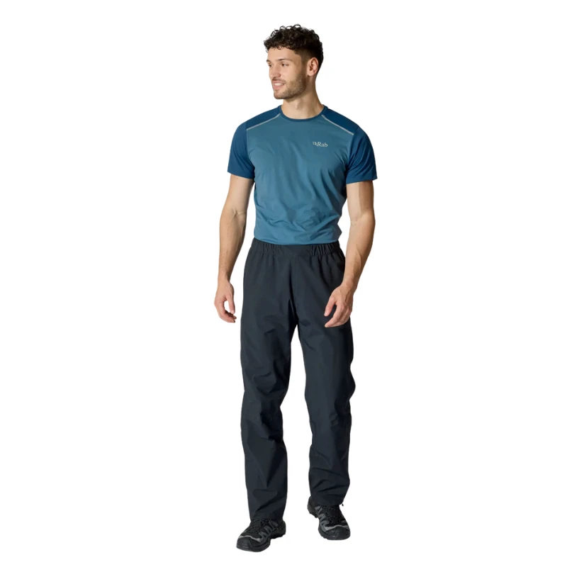 Vyriškos kelnės nuo lietaus Rab Firewall Mountain Pants Regular Leg - Juoda - M