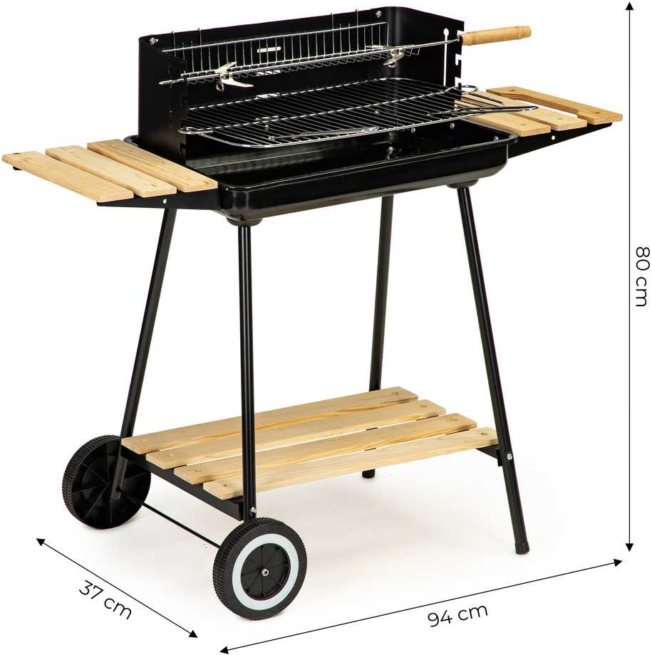 Anglies kepsninė su lentynomis, reguliuojama, 2 grotelės, nešiojama, MultiGarden