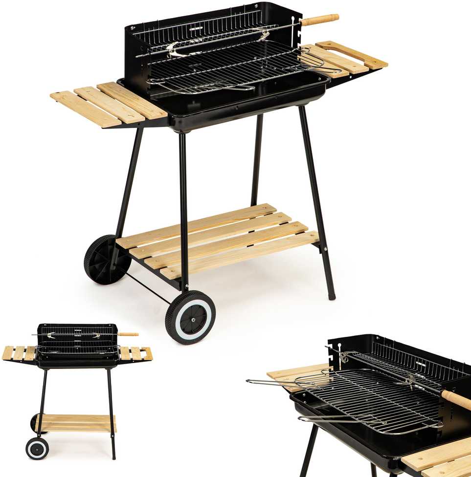 Anglies kepsninė su lentynomis, reguliuojama, 2 grotelės, nešiojama, MultiGarden