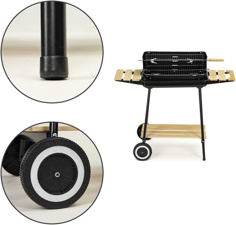 Anglies kepsninė su lentynomis, reguliuojama, 2 grotelės, nešiojama, MultiGarden